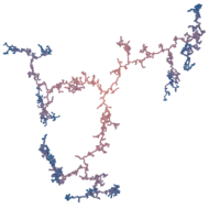 Simulation snapshot of a T-fractal