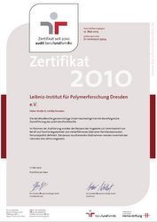 Zertifikat berufundfamilie